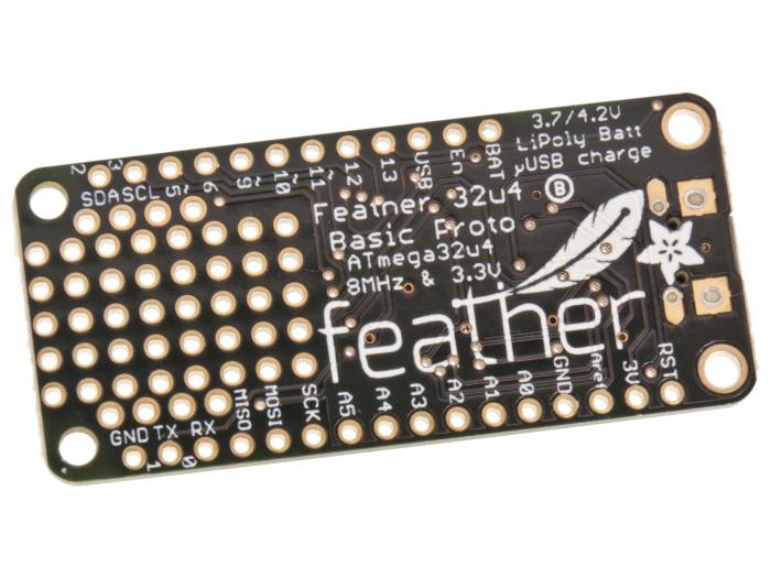 Adafruit Feather 32U4 Basic Proto @ electrokit (3 av 3)