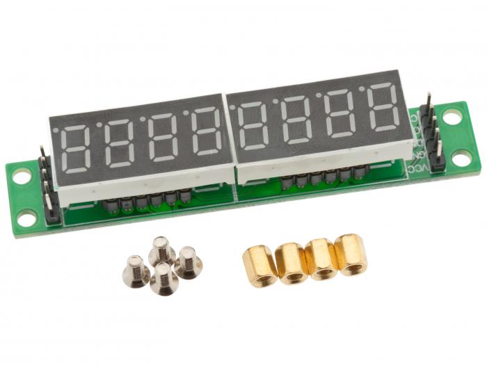 LED-modul 7-segment 8 siffror seriell @ electrokit (1 av 3)