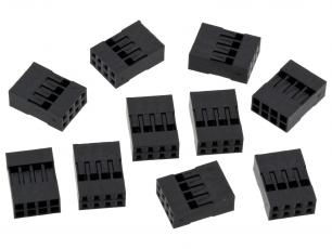 Kontakthus 2.54mm 2x4-pol 10-pack @ electrokit