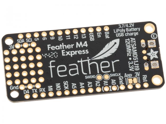 Adafruit Feather M4 Express - ATSAMD51 @ electrokit (3 av 3)