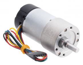 DC-motor med kuggväxel 12VDC 30:1 330rpm med enkoder @ electrokit