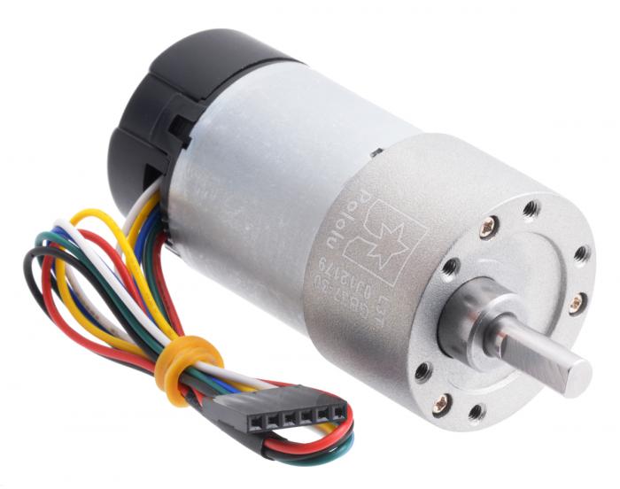 DC-motor med kuggvxel 12VDC 30:1 330rpm med enkoder @ electrokit (1 av 7)